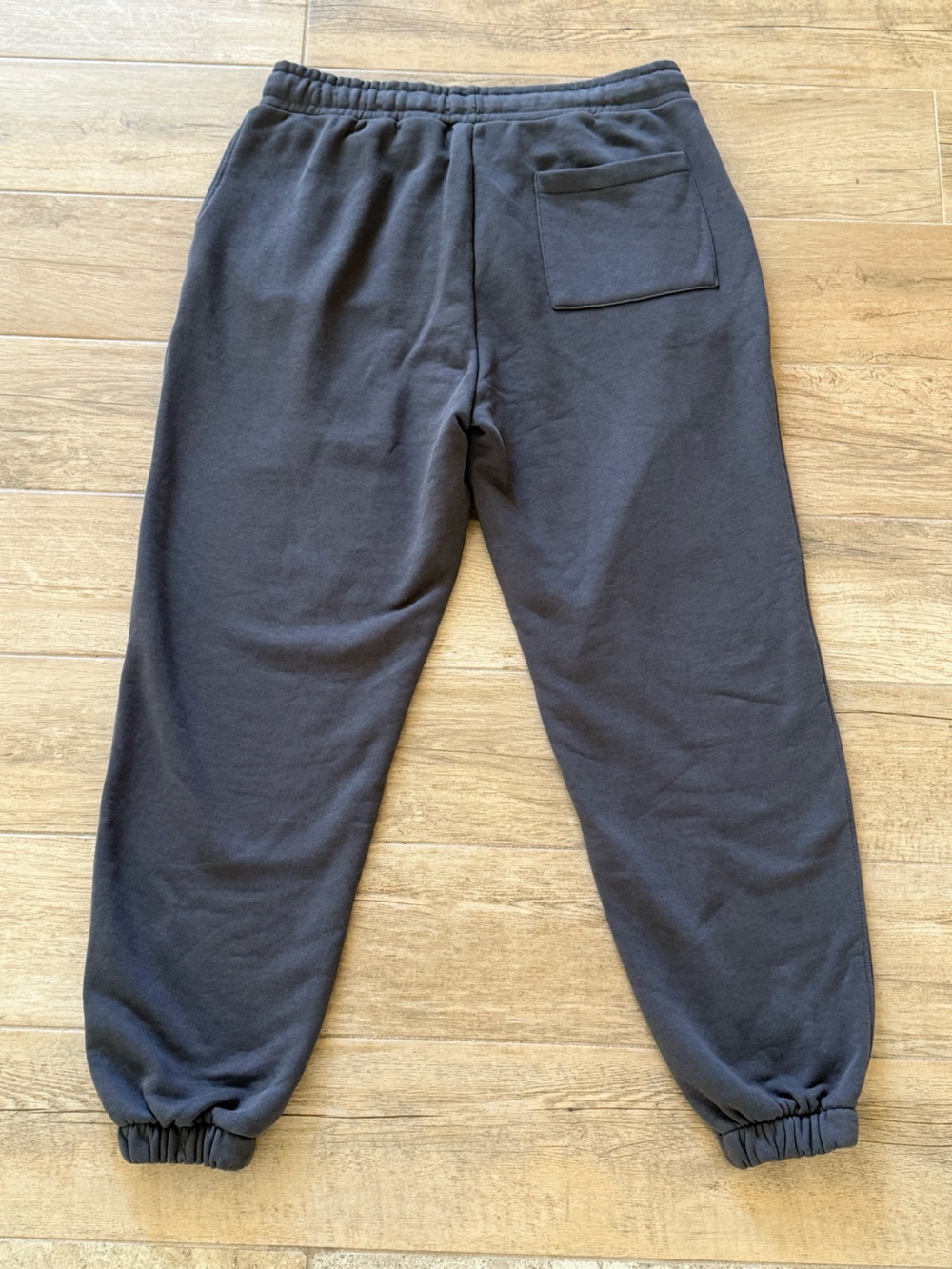 Zara Charcoal Drawstring Jogger Sweatpants with Cuffs - Picture 2 of 6